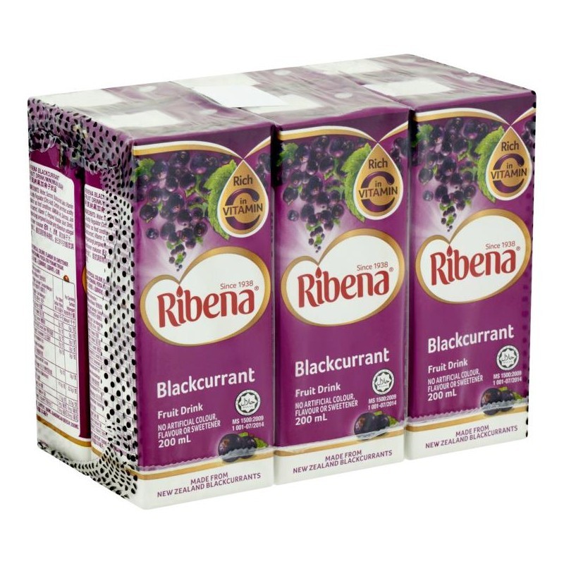 RIBENA BLACKCURRANT (200mlx6)