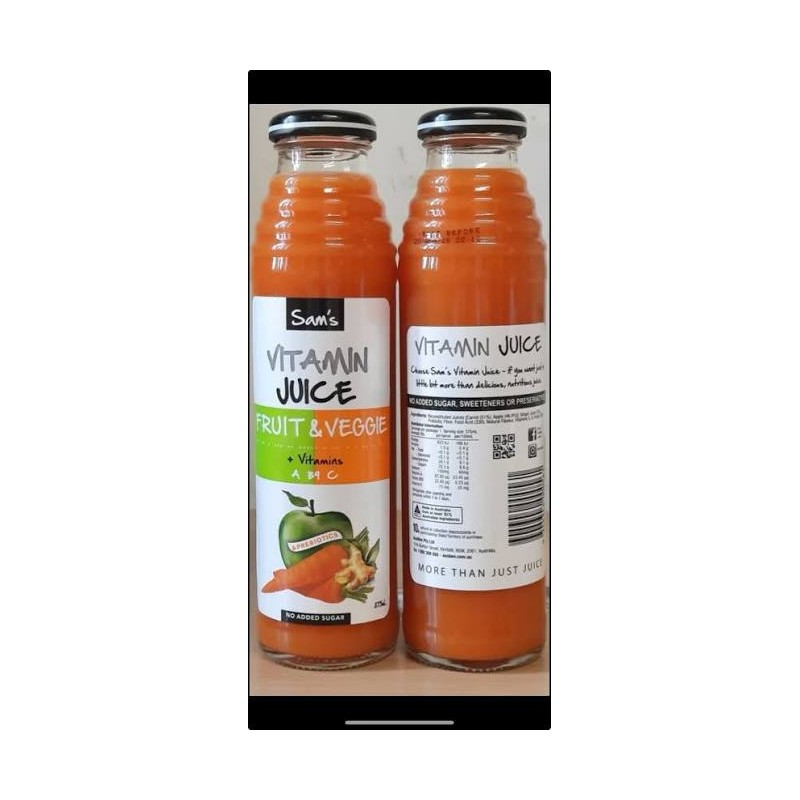 SAM'S FRUIT JUICE 375ML (FRUIT & VEGGIE)