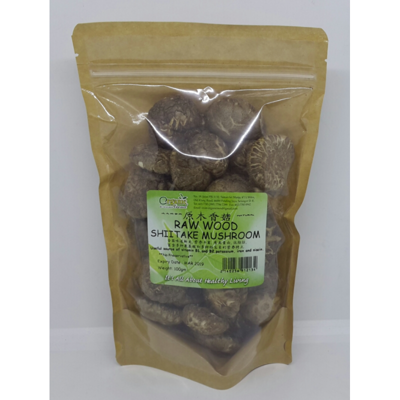RAW WOOD SHIITAKE MUSHROOM