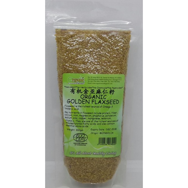 ORGANIC GOLDEN FLAXSEED 300GM+-