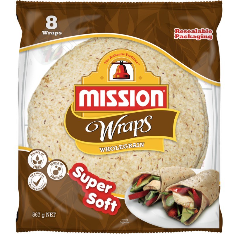 MISSION WRAPS WHOLEGRAIN